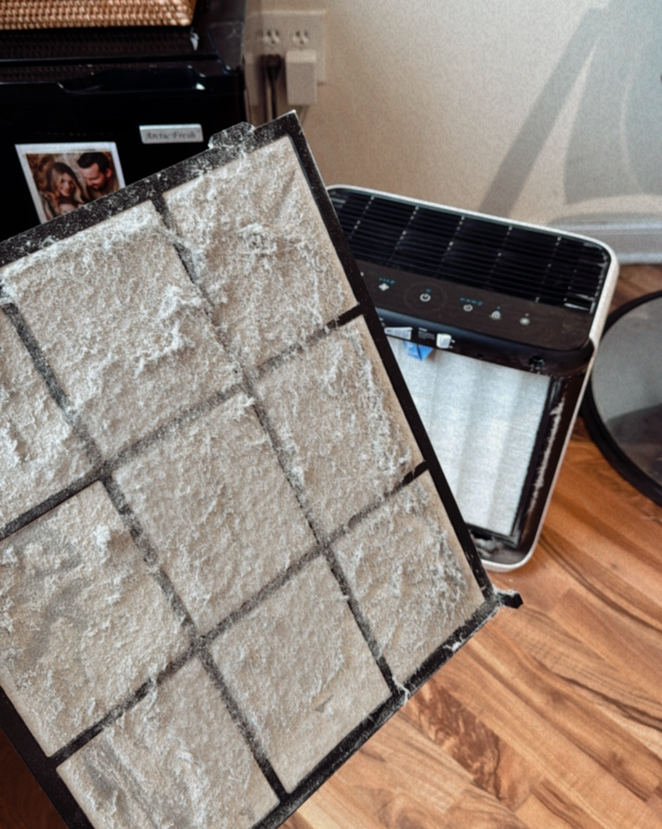 I have this air purifier in my salon for 2 years now and have been loving it! I just the filter every couple of months and the wash the pre filter whenever I think about it!  (seen here) 

#LTKSaleAlert #LTKHome #LTKFamily