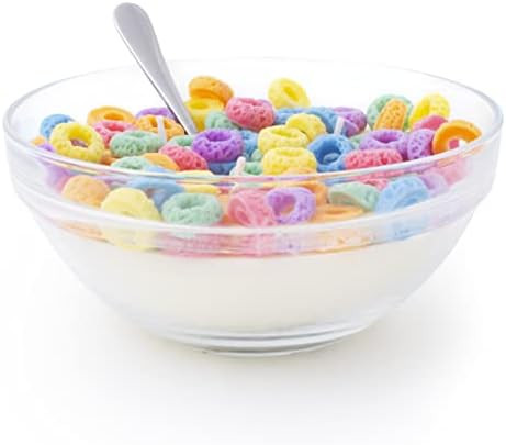 Faodail Fruit Loops Candle - Vanilla Scented Beeswax 3 Wick Candle with Metal Spoon, Realistic Ce... | Amazon (US)