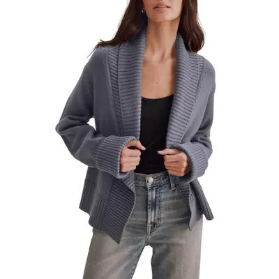 Splendid Aria Open Cardigan in Java Brown at Nordstrom, Size X-Small | Nordstrom