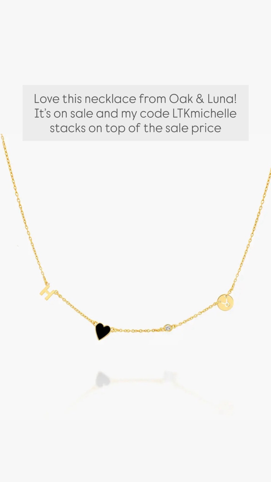 Love this necklace from Oak & Luna! It’s on sale and my code LTKmichelle stacks on top of the sale price. would make a great Valentine’s Day gift!! 

#LTKValentine #LTKmomlife #LTKSaleAlert
