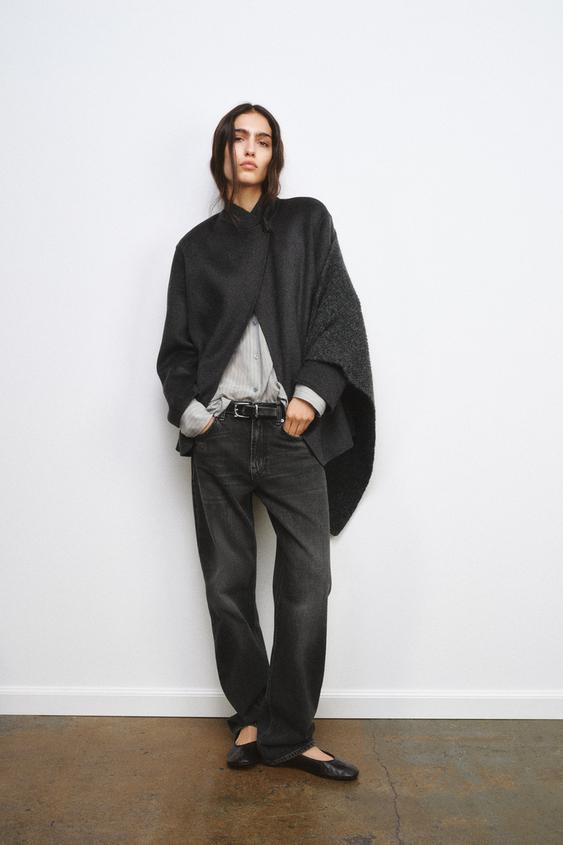 WOOL BLEND BLAZER WITH SCARF ZW COLLECTION | Zara UK