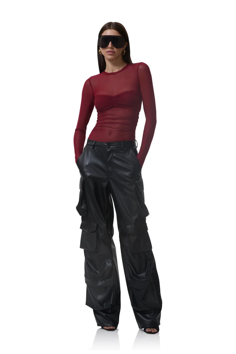 Sandrine Top - Rhubarb | ShopAFRM