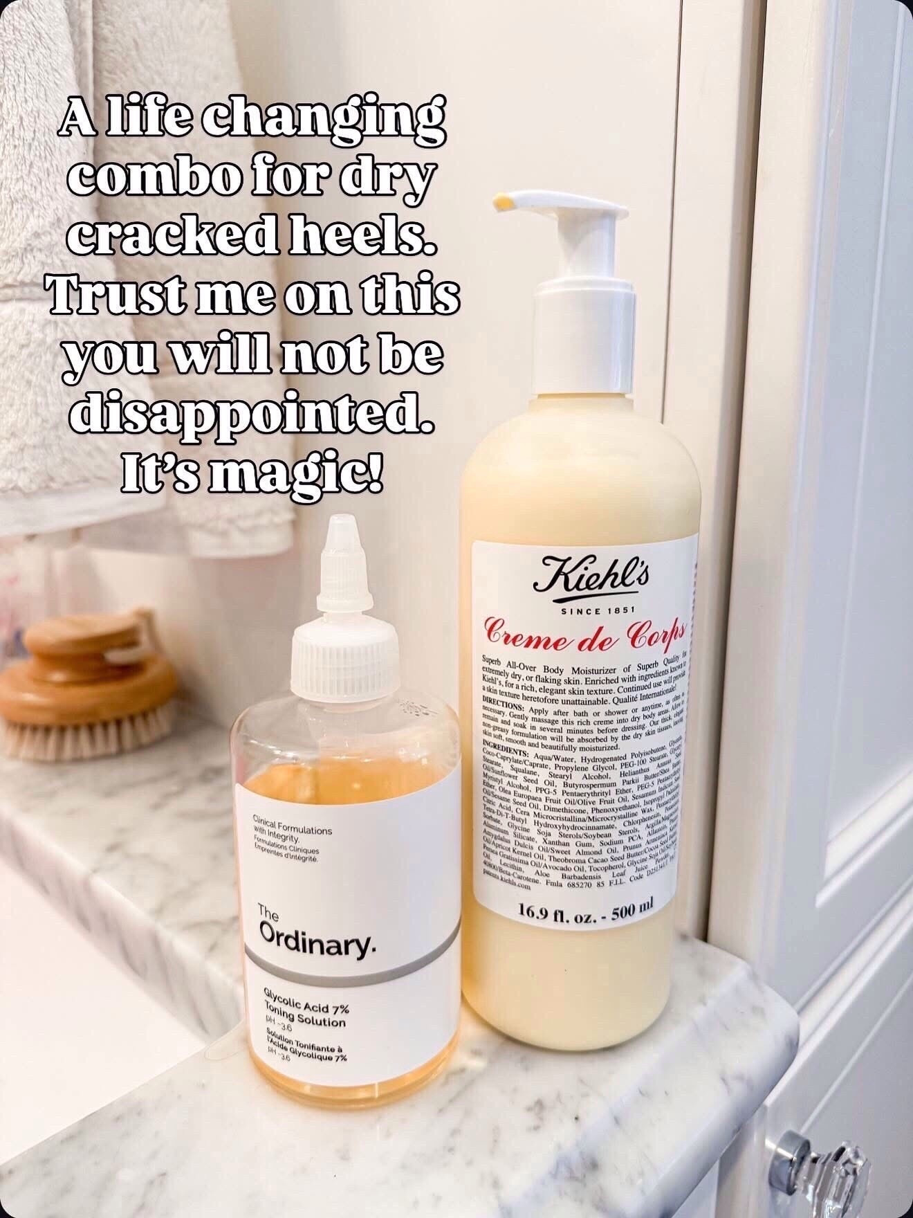 Life changing combo for dry cracked heels 

Follow my LTK @mrscasual on the @shop.LTK app to view this post and get my exclusive app-only content!