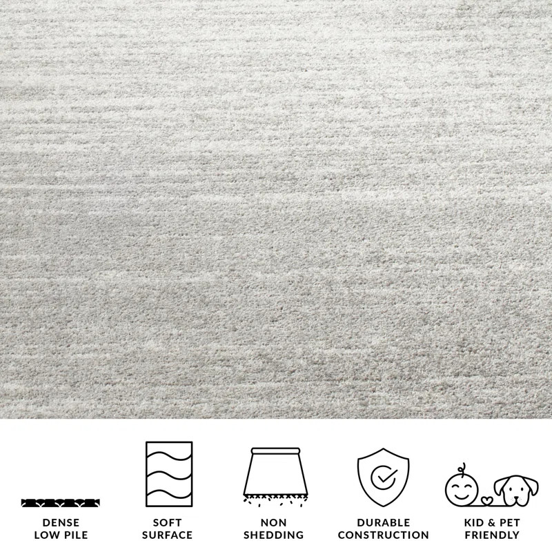 Bethlyn Grey/Light Gray Area Rug | Wayfair North America