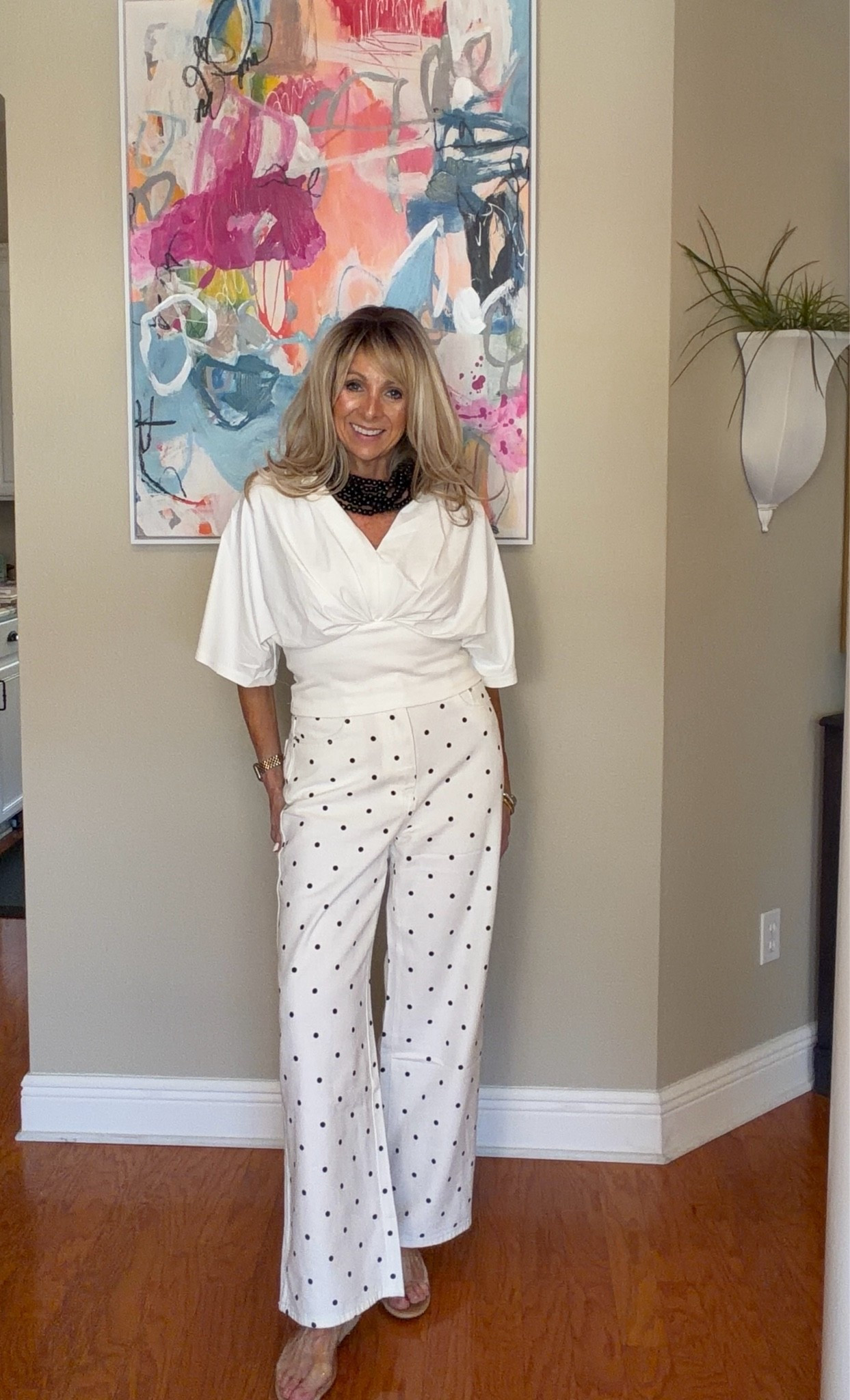 Loving these pieces from Commense the pants are 100% cotton and lightweight. They feel amazing. How flattering is this top? Comes in black too and I am ordering it right now! @Commense

#LTKootd #LTKOver40