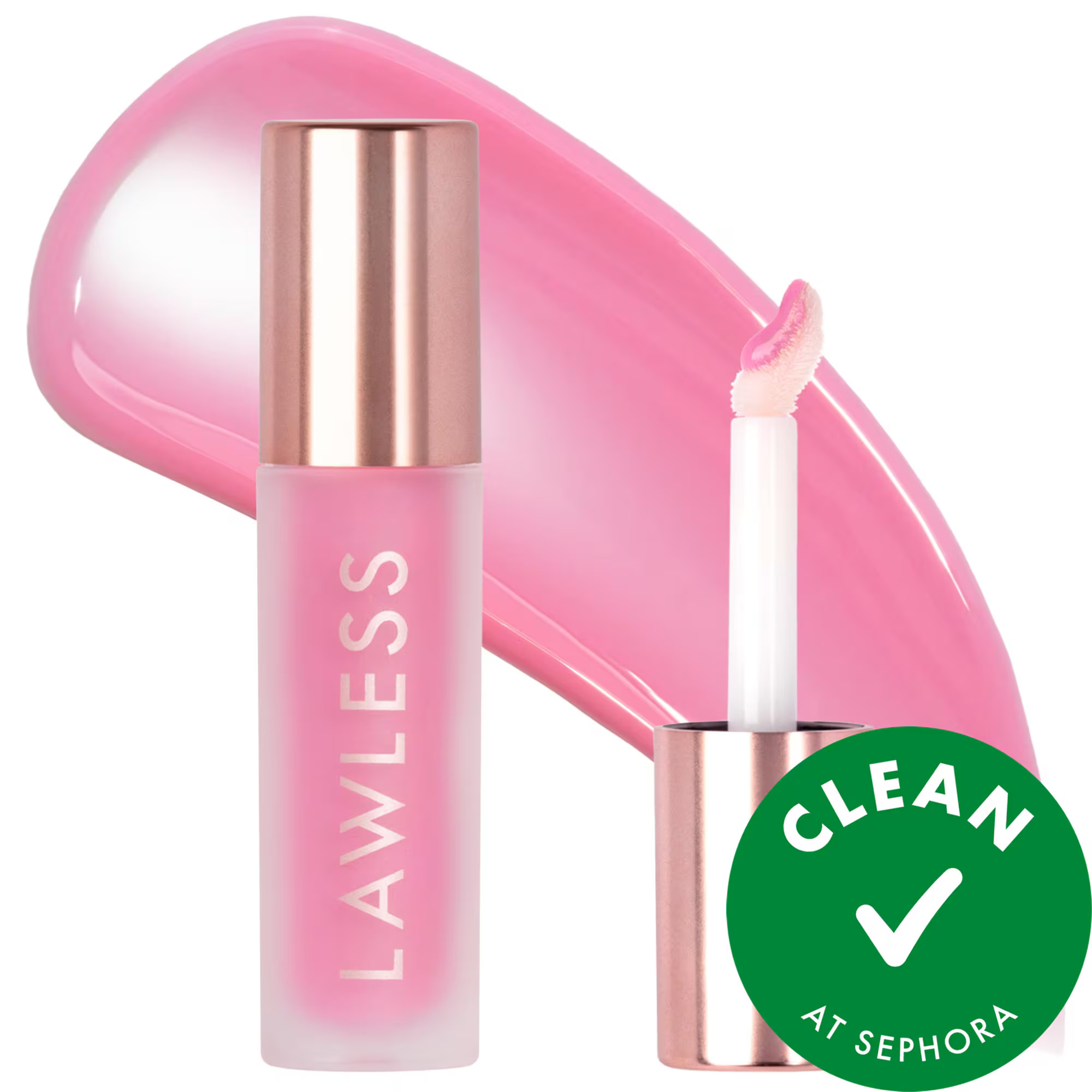 LAWLESS Forget The Filler Lip Plumper Line Smoothing Gloss Velvet Daisy 0.11 oz / 3.3 mL | Sephora (US)