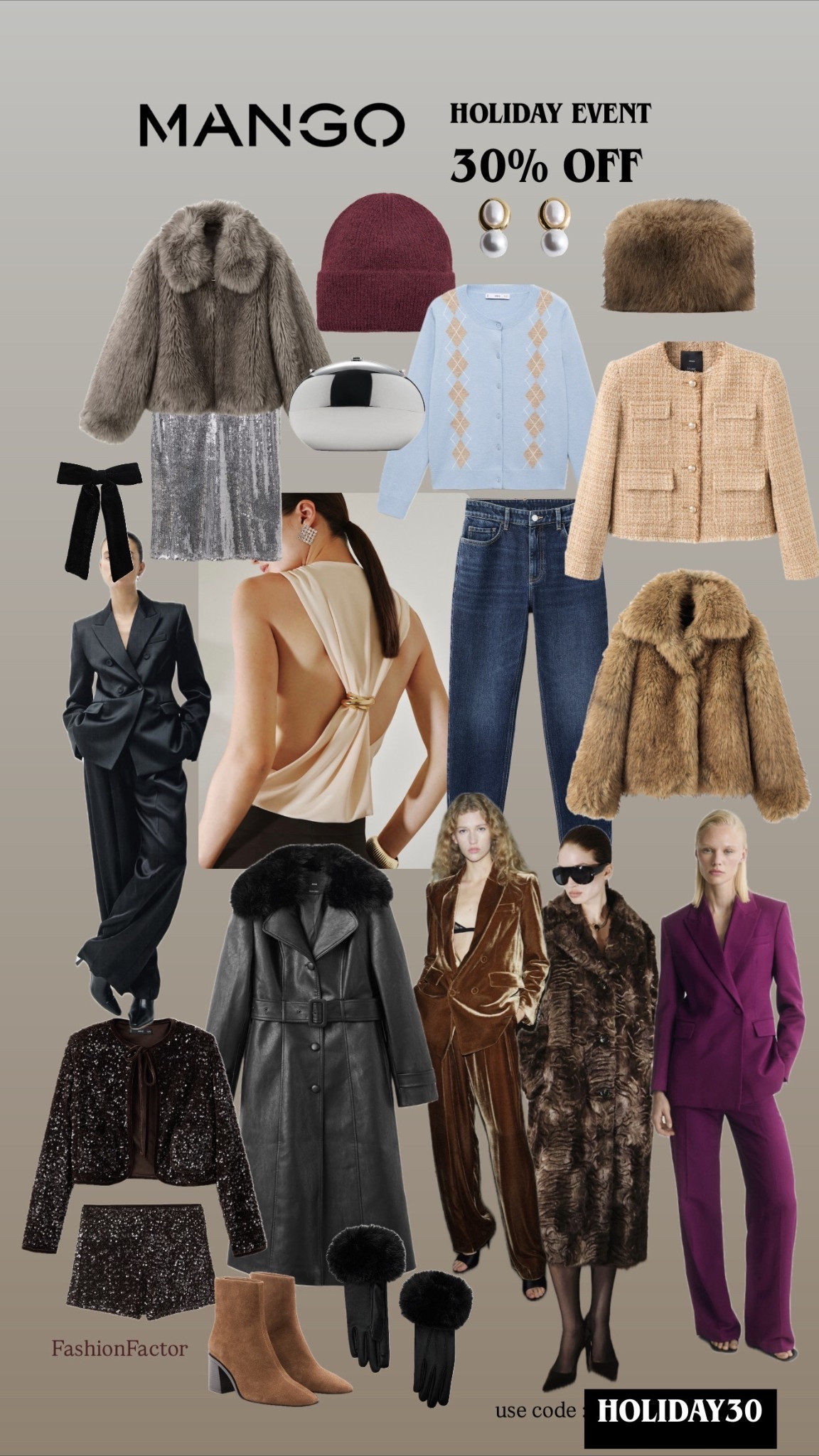 MANGO holiday sale event. use code HOLIDAY30 for 30% off on selected items 🤍 

#LTKHoliday #LTKFindsUnder100 #LTKSaleAlert