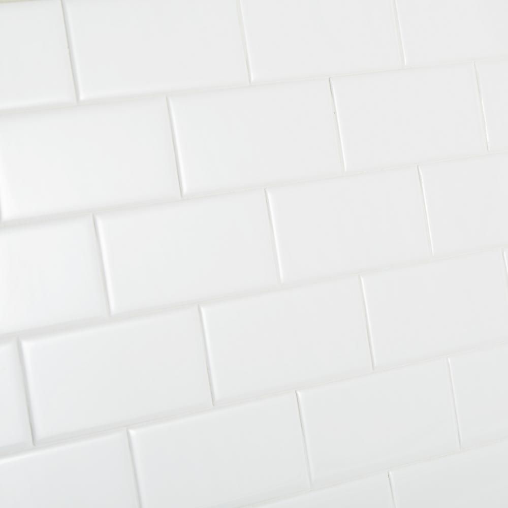 Restore Bright White 3 in. x 6 in. Ceramic Modular Wall Tile (12.5 sq. ft. / case) | The Home Depot
