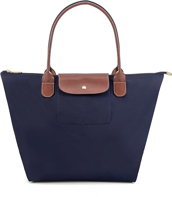Tote Bag for Women Foldable Shoulder Bag Nylon Weekend Hobo Handbag | Amazon (US)