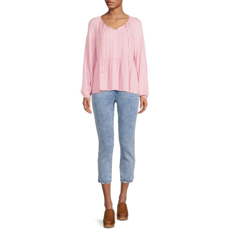 Time and Tru Women's Peplum Top | Walmart (US)