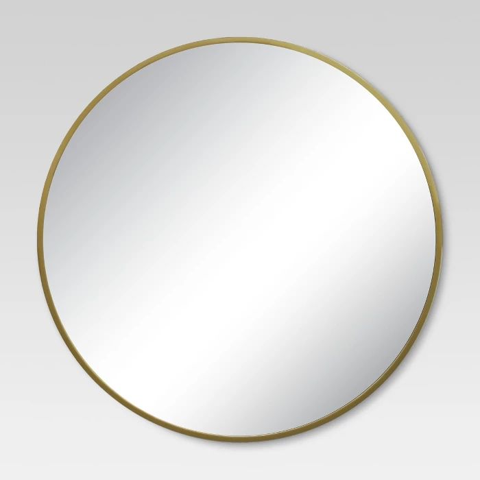 Round Decorative Wall Mirror Brass - Project 62™ | Target