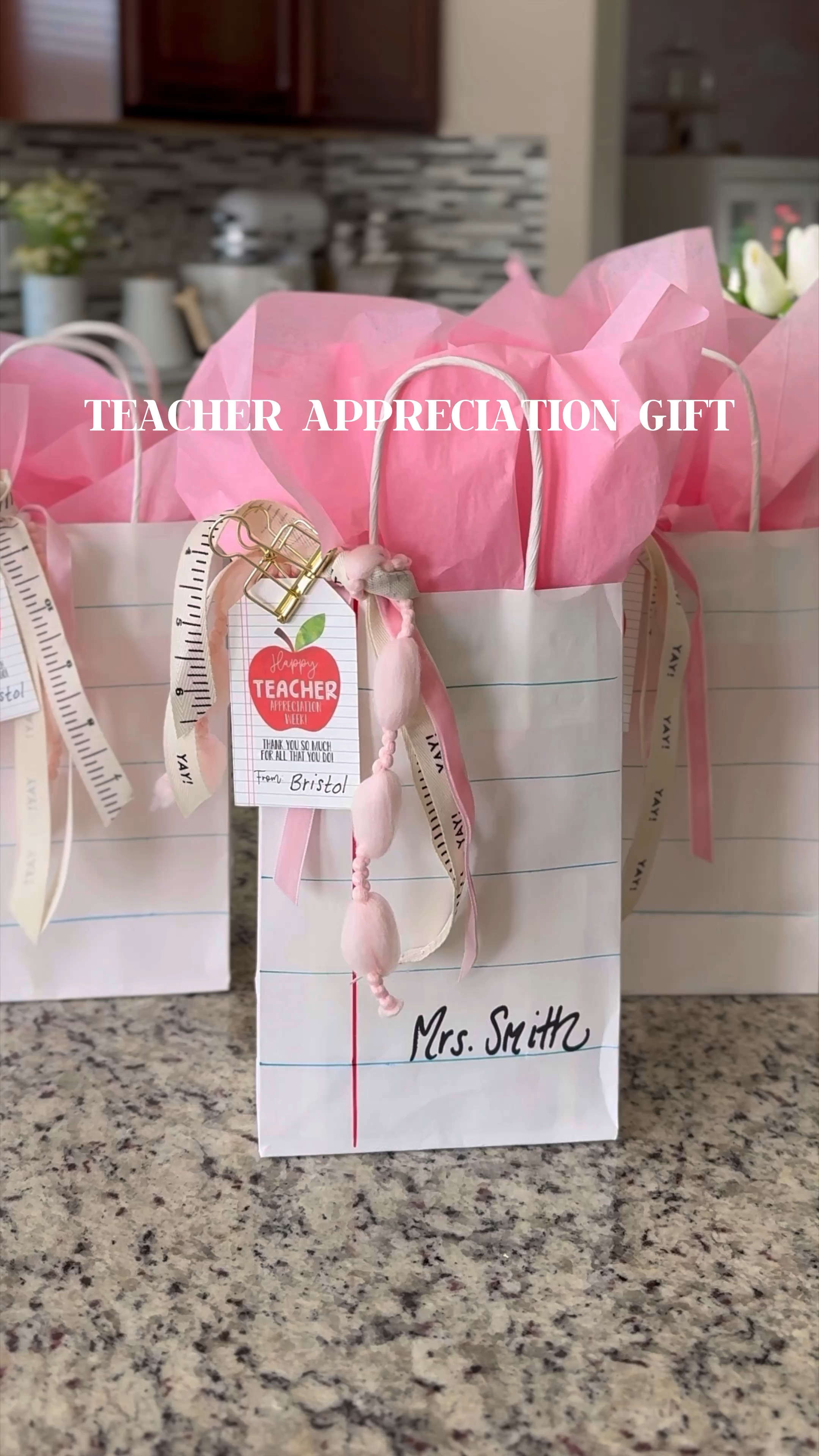 Teacher Appreciation Gift 

Need a gift on the fly?  Turn a white paper gift bag into a sheet of paper with @sharpie markers!  Add in some sweet treats, refreshing beverage, the cutest Charmpads - Charmpads are the perfect personalized letterpress gift to add a touch of charm when you want to
show love and appreciation & they hold a gift card perfectly! 

#teacherappreciation #teachergift #teacherappreciationgift #gift #teacher #backtoschool

#LTKGiftGuide #LTKfamily #LTKVideo