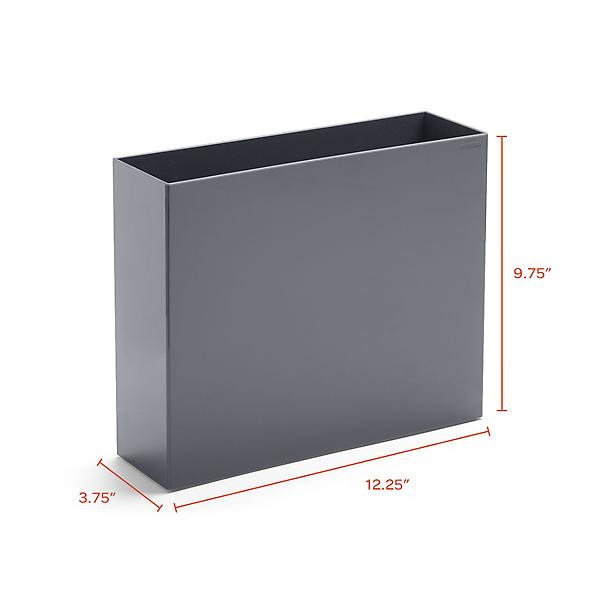 Poppin Hanging File Box Slate Blue | The Container Store