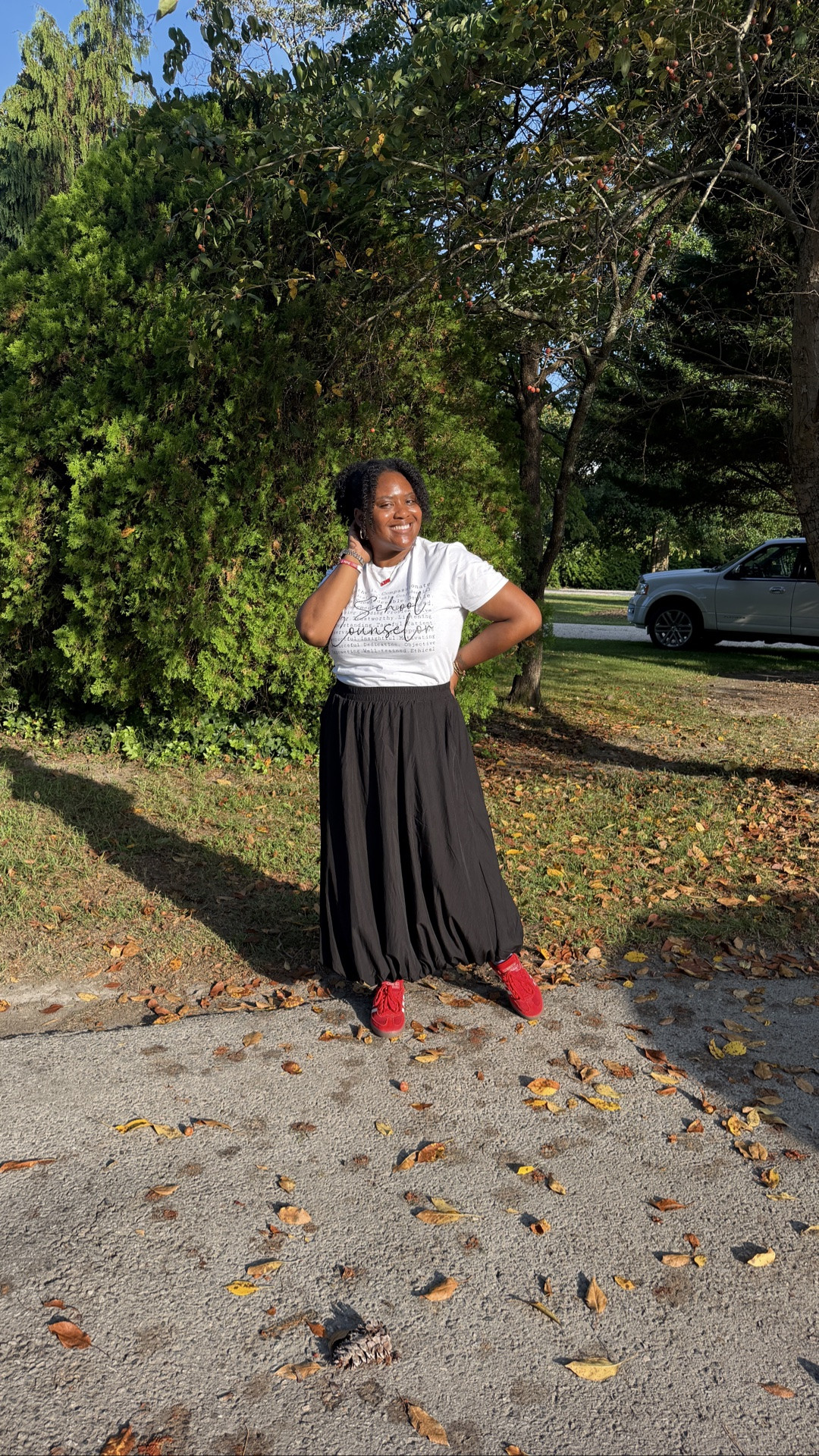 This long bubble skirt is everything && very comfortable 🥰😍

Shirt Size: Medium 
Skirt Size: 12 (XL) but it has A LOT of stretch I would size down
Shoe Size: 7 1/2

#LTKootd #LTKWorkwear #LTKmomlife