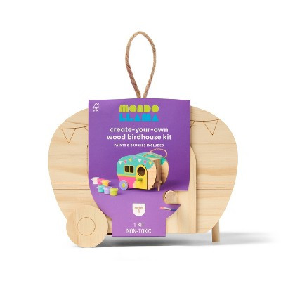 Wood Camper Bird House Painting Craft Activity Kit - Mondo Llama™ | Target