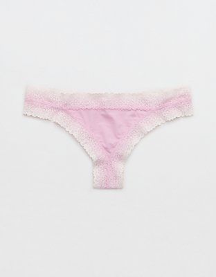 Aerie Sunnie Blossom Lace Thong Underwear | Aerie