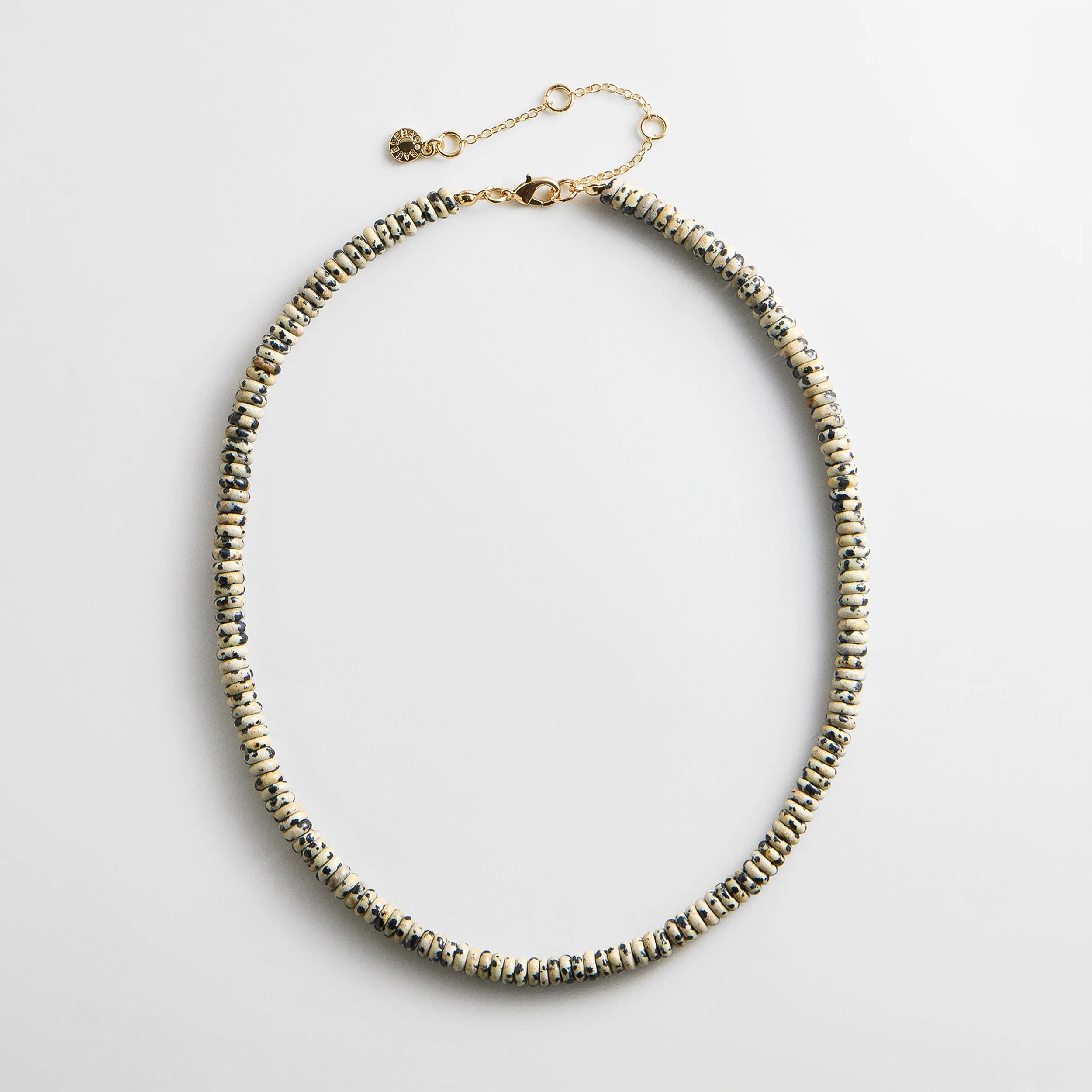 Amaris Semi-Precious Beaded Necklace - 6mm/Dalmatian Jasper | BaubleBar