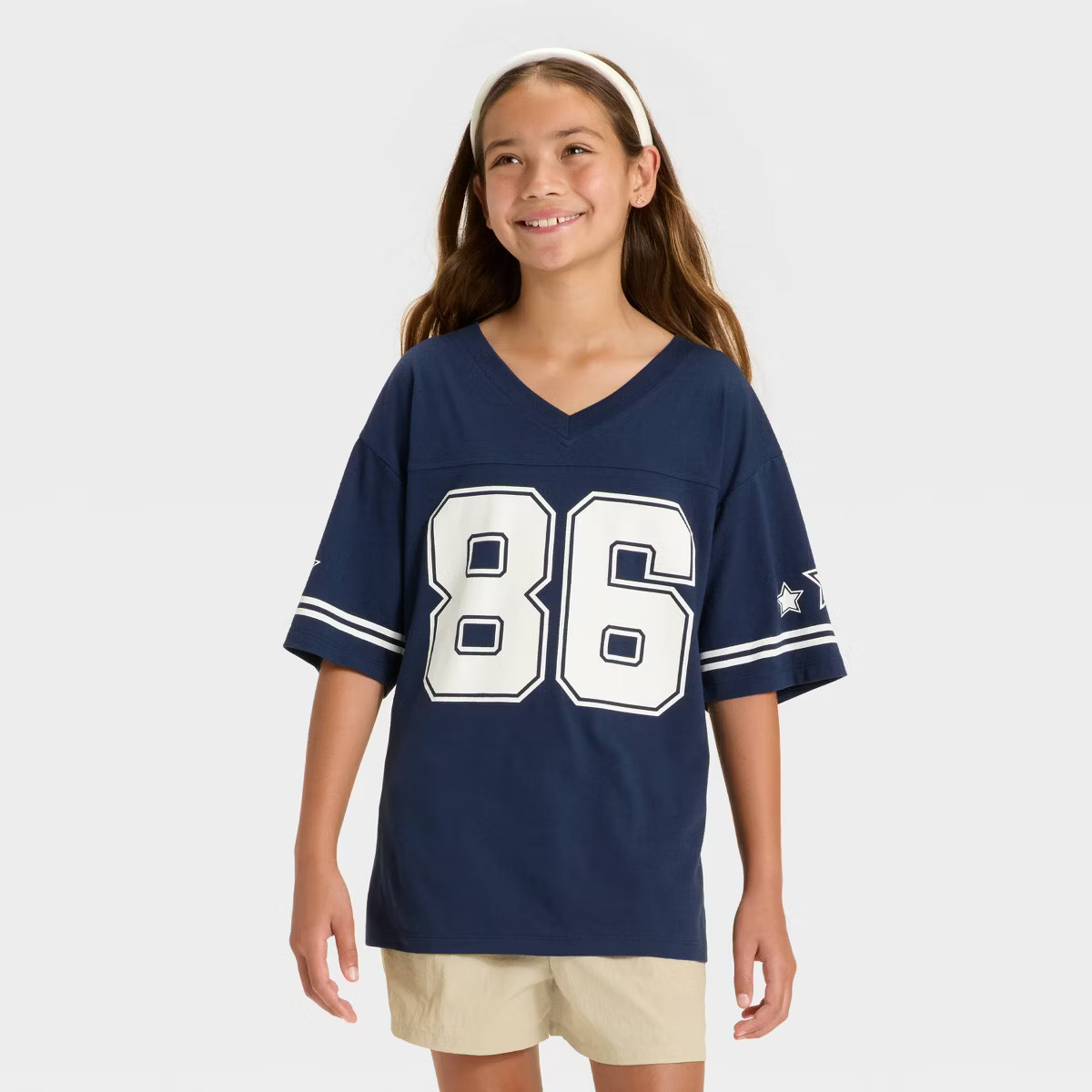 Girls' Jersey Oversized Graphic T-Shirt - art class™ | Target