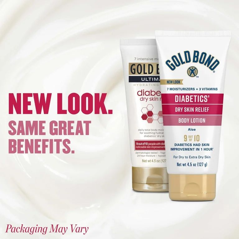 Gold Bond Diabetics' Dry Skin Relief Body Lotion, 4.5 oz., with Aloe, As Seen on TikTok | Walmart (US)