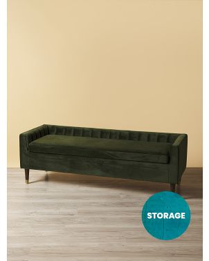 21x60 Velvet Storage Bench | Storage Furniture | HomeGoods | HomeGoods