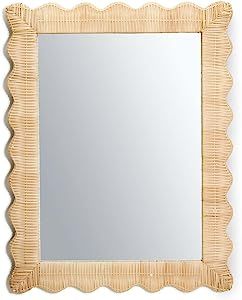Two's Company Wicker Weave Hand-Crafted Wall Mirror | Amazon (US)