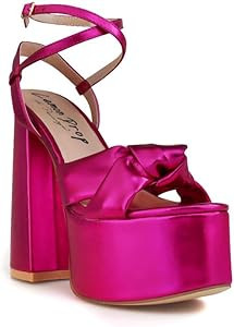 Privileged Lemon Drop Toman Ankle Strap Platform Heels For Women | Amazon (US)