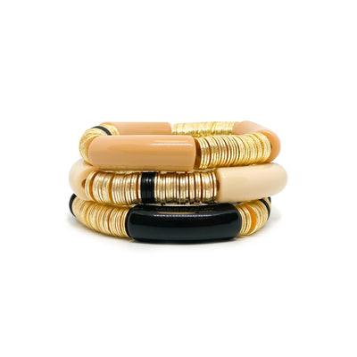Neutral Zo Bracelet Stack of 3 | Allie + Bess