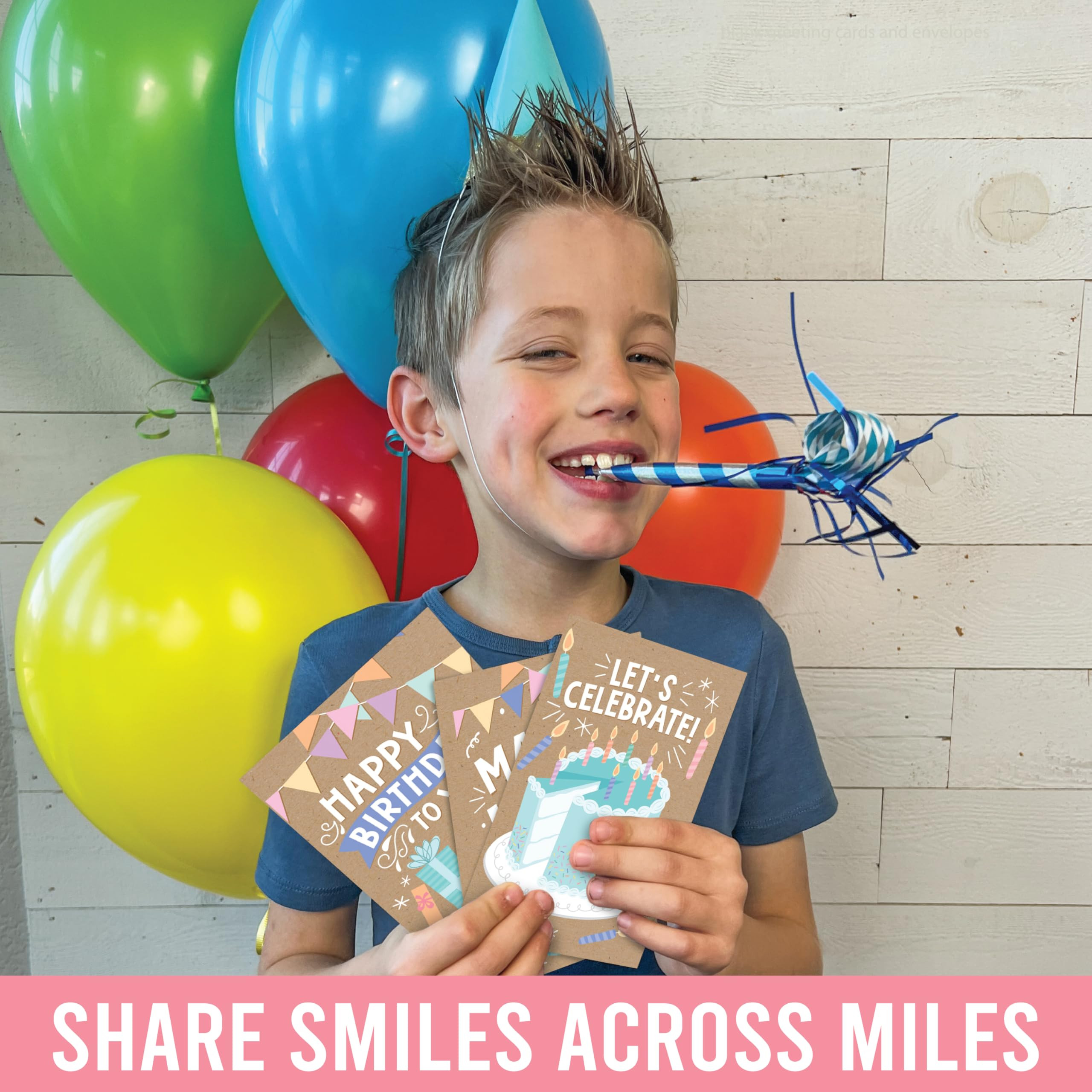 Hadley Designs Happy Birthday Cards Bulk with Envelopes - 54 Assorted Birthday Cards for Kids & A... | Amazon (US)