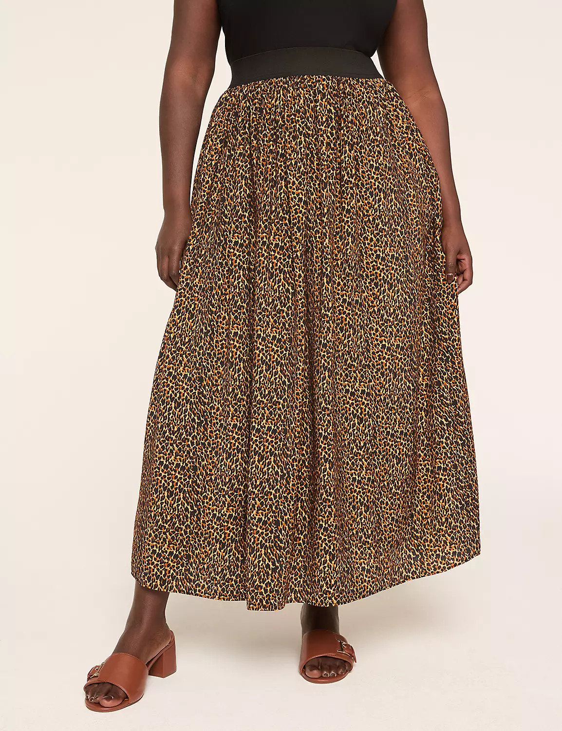Pull-On Shirred Maxi Skirt | LaneBryant | Lane Bryant (US)