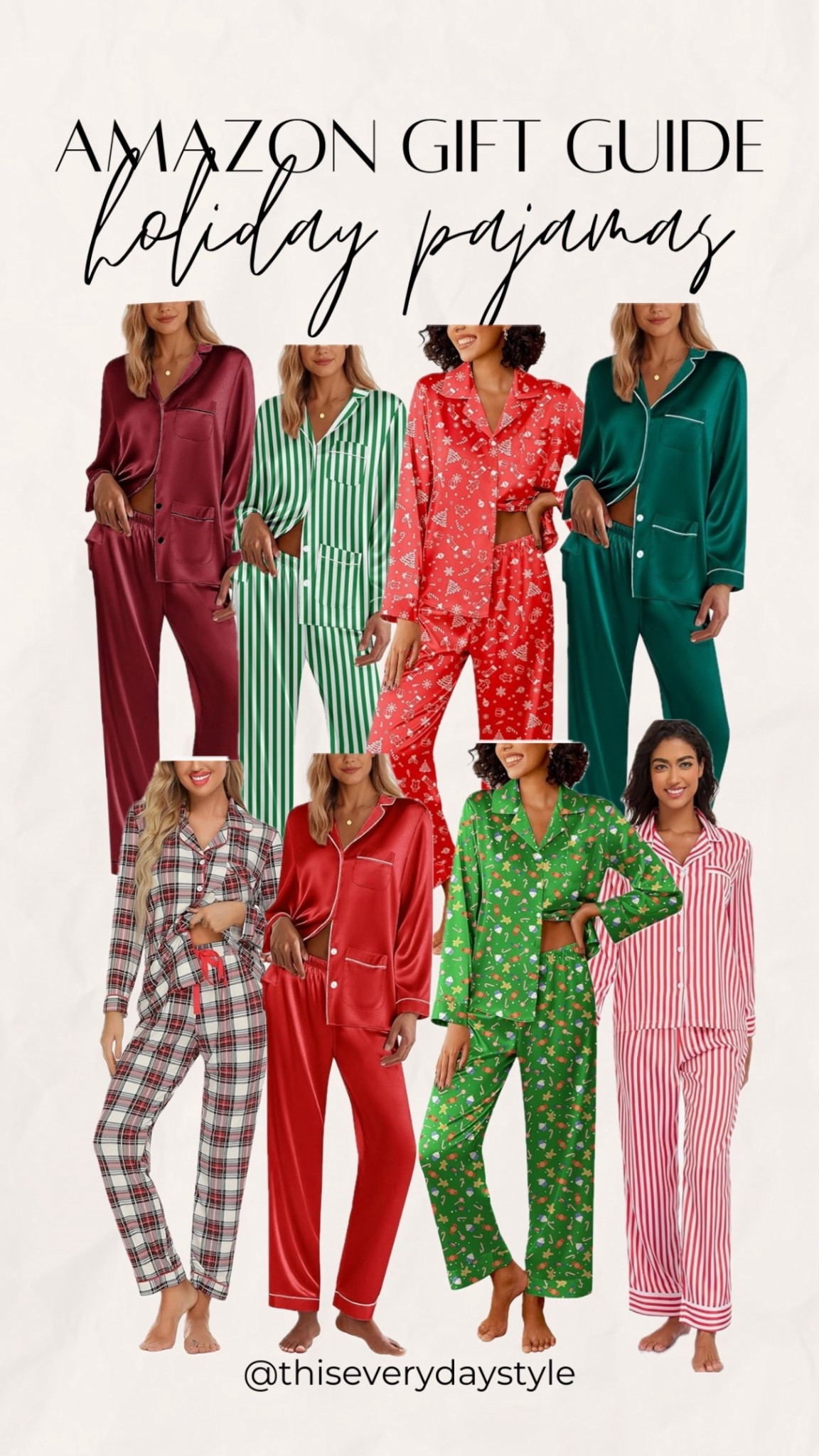 Amazon Gift Guide: holiday pajamas for yourself or another lady in your life!

#ad #founditonamazon #winterfavorites2025 @amazonn

#LTKFindsUnder50 #LTKGiftGuide #LTKHoliday