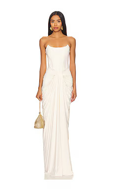 Deme by Gabriella Pearl Gown in Off White from Revolve.com | Revolve Clothing (Global)