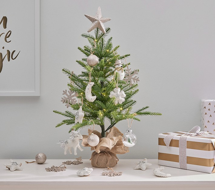 My First Winter White Light-Up Christmas Tree | Pottery Barn Kids