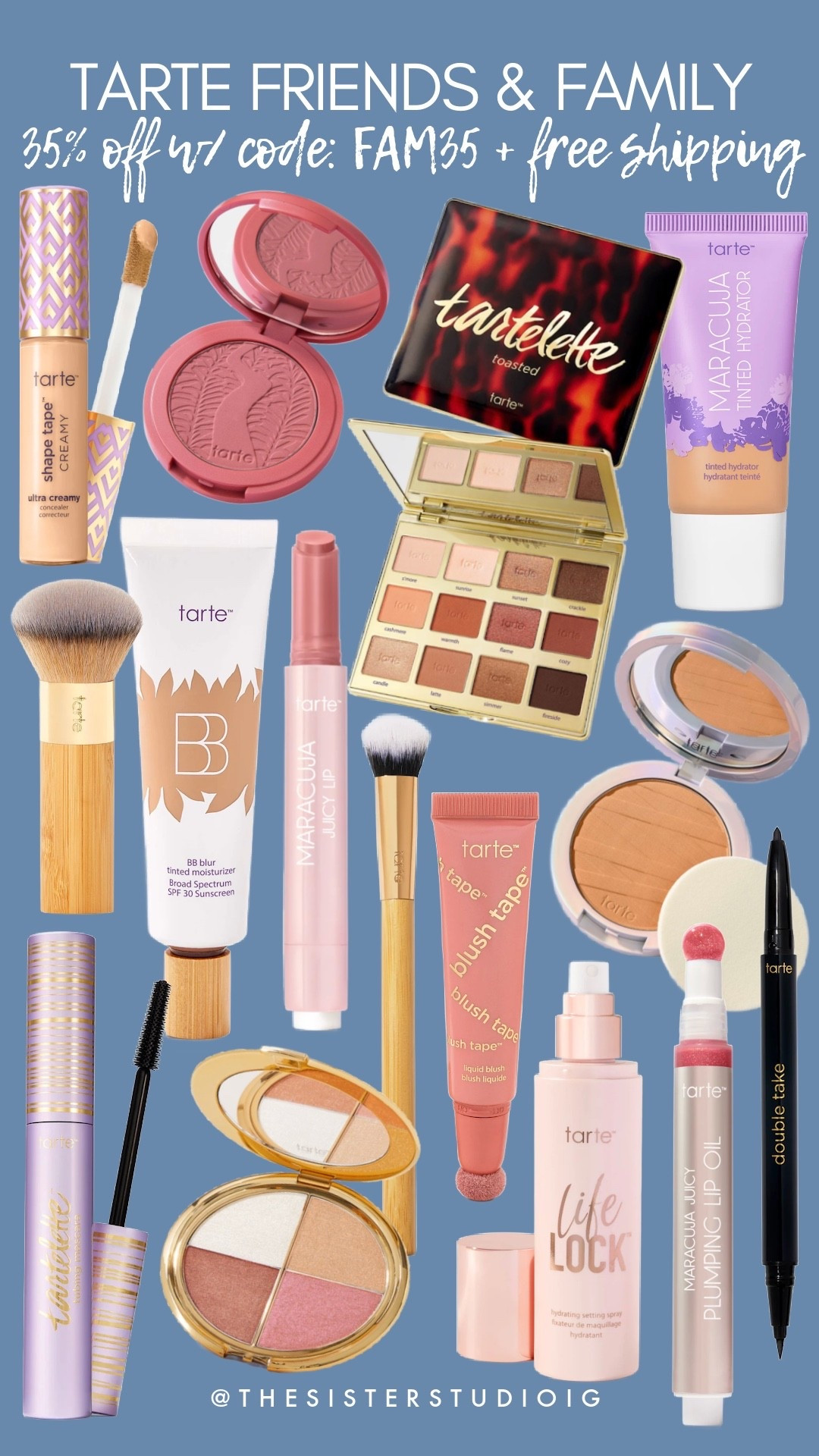 Tarte friends and family sale: use code FAM35 for 35% off + free shipping!

#LTKSaleAlert #LTKBeauty