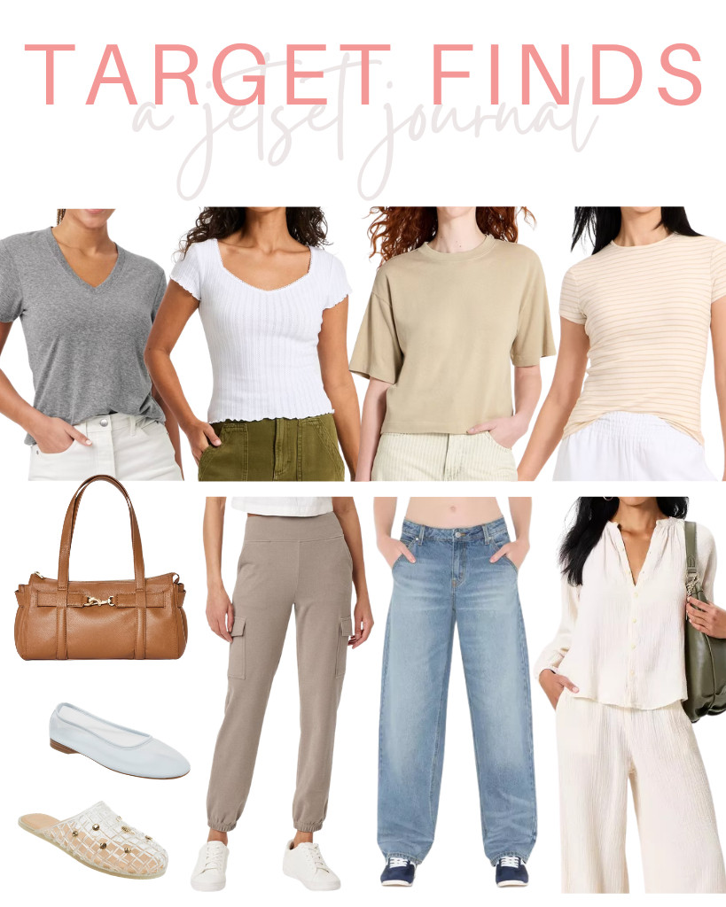 So excited to share with you these Target Finds I’ve found! For fresh outfit ideas, try styling the white Universal Thread slim-fit tee under this cream long-sleeve blouse from the same brand. Combining the brown A New Day slouchy satchel handbag and a pair of light blue mesh A New Day Mel flats is an easy way to add style to the outfit.

#LTKSeasonal #LTKSaleAlert #LTKTravel
 

 