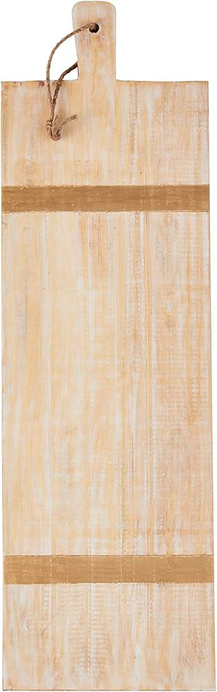 Mud Pie Rectangle Gold Strapped Boards, Rectangle 26" X 8" | Amazon (US)