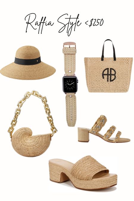 Looking for a beachy style with the material of the summer, Raffia? We got you covered for luxury accessories over $250! All will match your new Raffia Spark*l Band! Code HOUSEOFBONZI saves $ on Spark*l ☀️

#LTKItBag #LTKSeasonal #LTKStyleTip