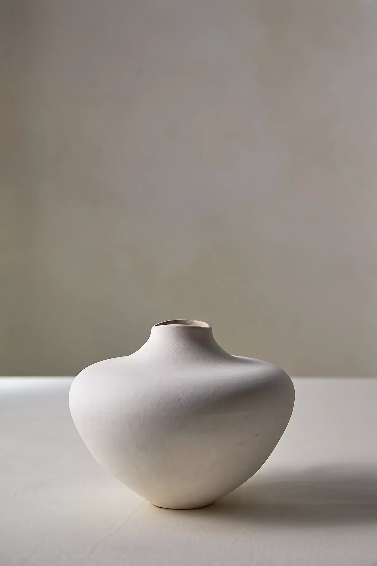 Organic Ceramic Vase, Short | Anthropologie (US)