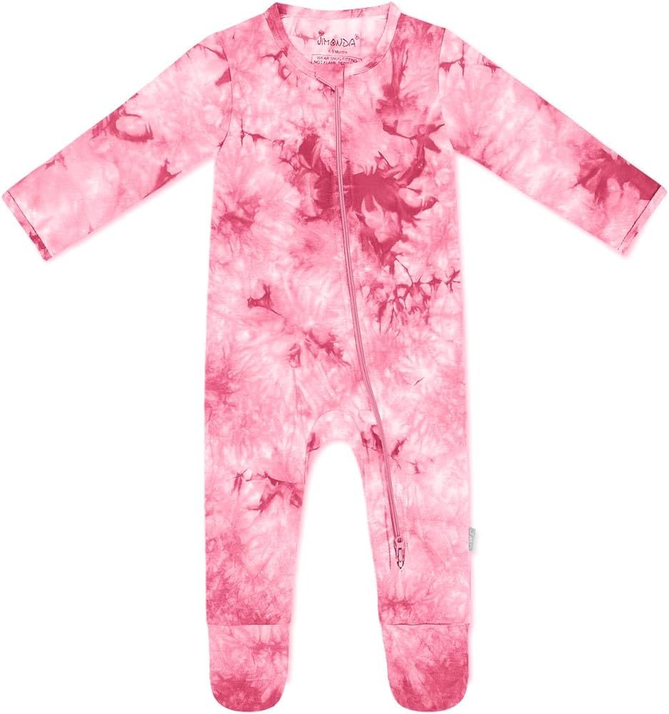 Amazon.com: Jimonda Baby Girls Boys Footed Pajamas outfits 2 Way Zipper Soft Sleepwear Pjs,Infant... | Amazon (US)