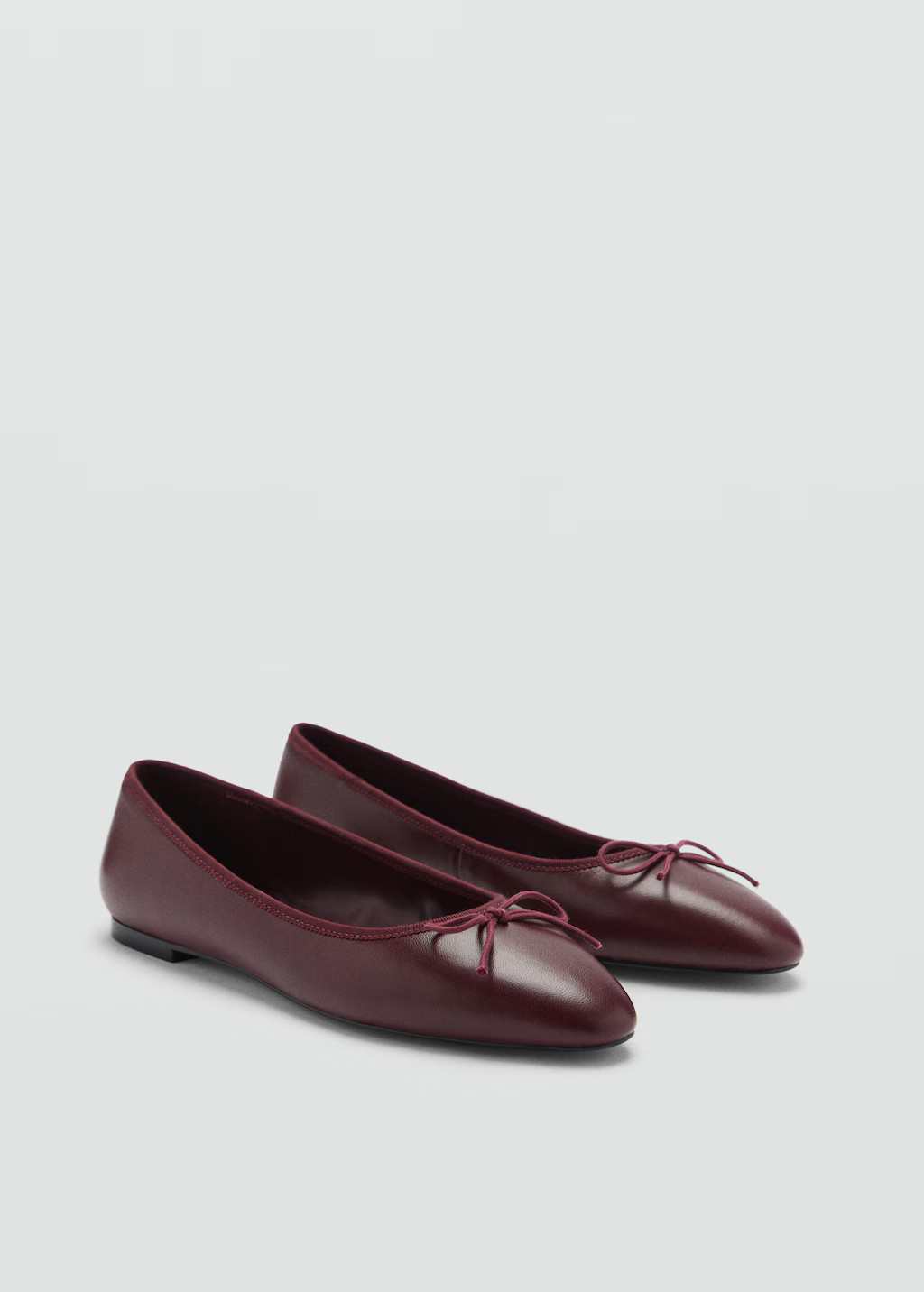 Leather ballet flats - Women | MANGO USA | Mango (US/MX/AU)