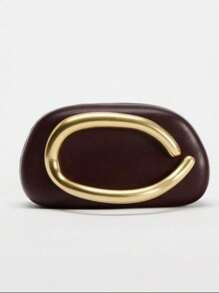 1 Peça Bolsa Clutch de Couro PU Feminina, Bolsa Versátil, Bolsa de Festa da Moda, Bolsa em Form... | SHEIN