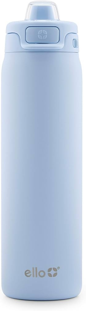 Ello Pop & Fill Stainless Steel Water Bottle with Quick Fill Technology, Double Walled Vacuum Ins... | Amazon (US)