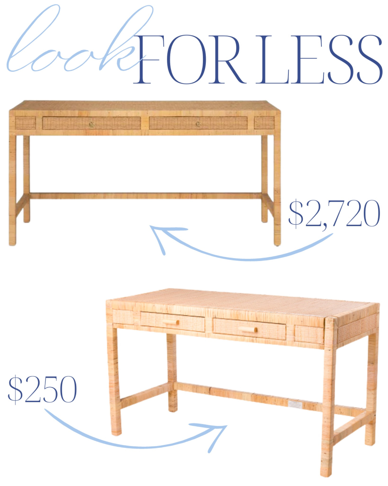 Rattan furniture, look for less, grandmillenial home, coastal home, traditional home, classic home, home decor, woven decor, rattan desk, rattan lamps, rattan counter stool, rattan barstool 

#LTKsalealert #LTKhome