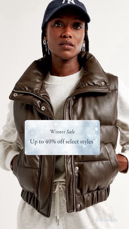 40% off winter sale today at Abercrombie! I’m obsessed with this brown puffer vest. 

Jackets | Coats | Puffer | Winter Outfits | Jeans | Sweater Weather | January Outfit Inspiratoon 

#LTKsalealert #LTKstyletip #LTKSeasonal