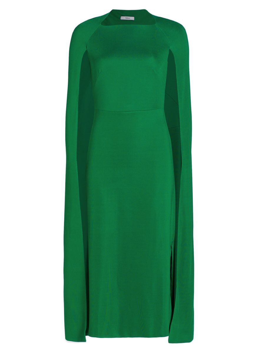 Safiyaa Fiona Jersey Caped Midi-Dress | Saks Fifth Avenue