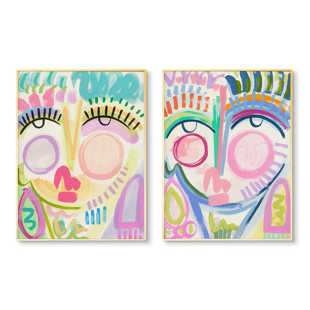 Belle & Ava Pair by Samantha Jezek Art Prints | Urban Garden Prints
