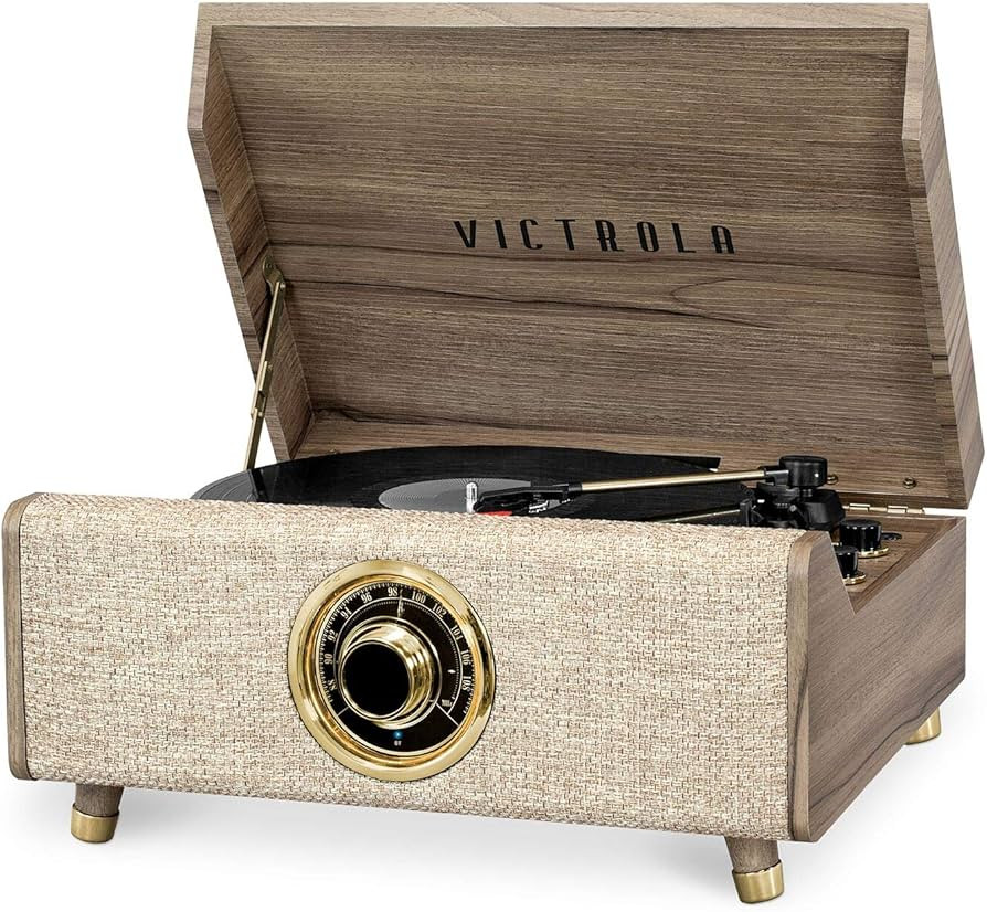 Victrola's 4-in-1 Highland Bluetooth Record Player with 3-Speed Turntable with FM Radio, Farmhous... | Amazon (US)