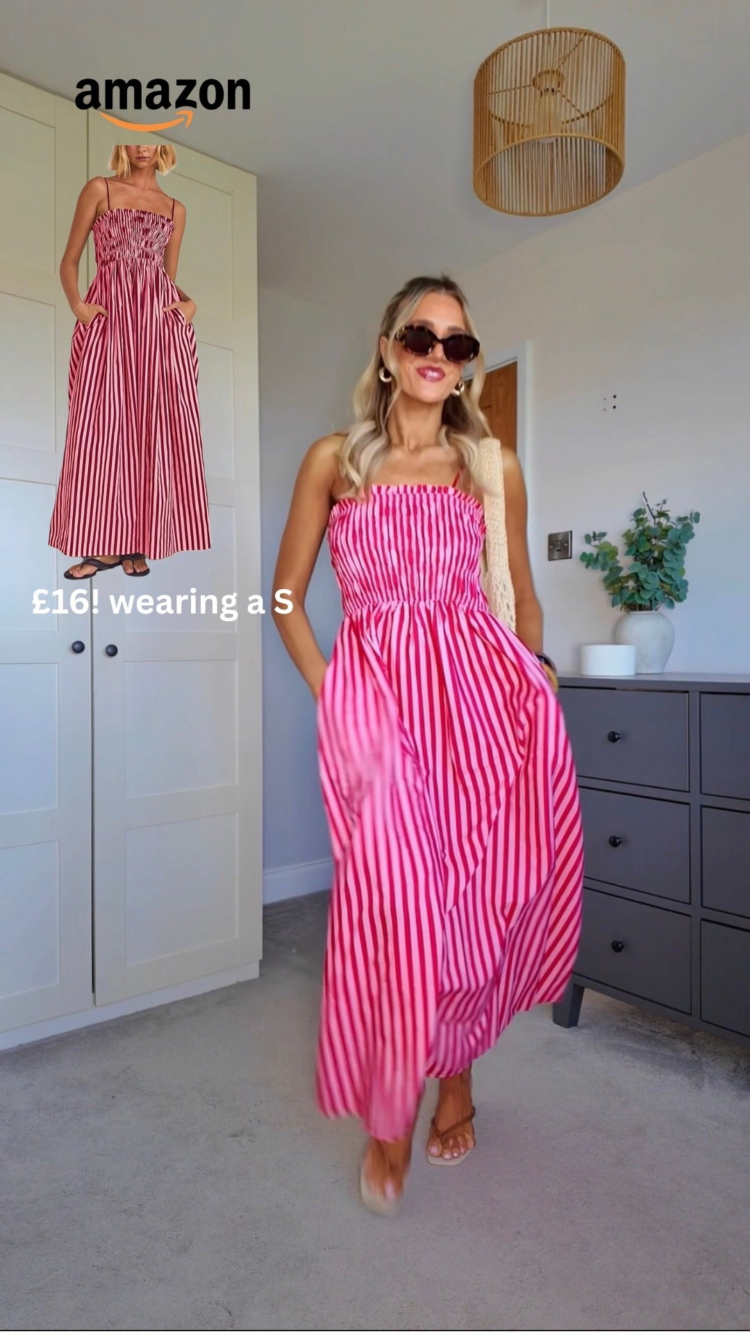 Ultimate comfy holiday dress! Perfect for spring too. Adjustable straps, or tuck them in for the bandau look! Super stretchy and comfortable, also has pockets baby! I’m wearing a small x 

#LTKspring #LTKuk #LTKsummer