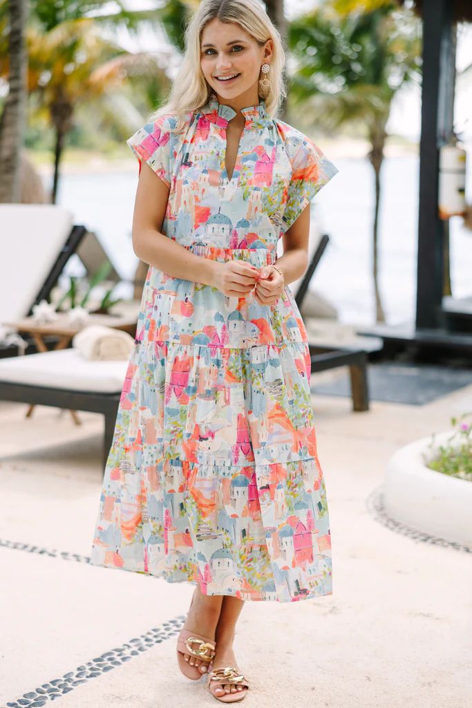 In Your Dreams Toile Print Midi Dress | The Mint Julep Boutique