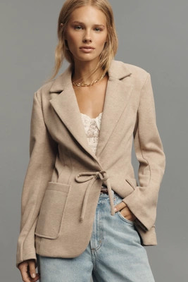 Avec Les Filles Fitted Bow Blazer | Anthropologie (US)