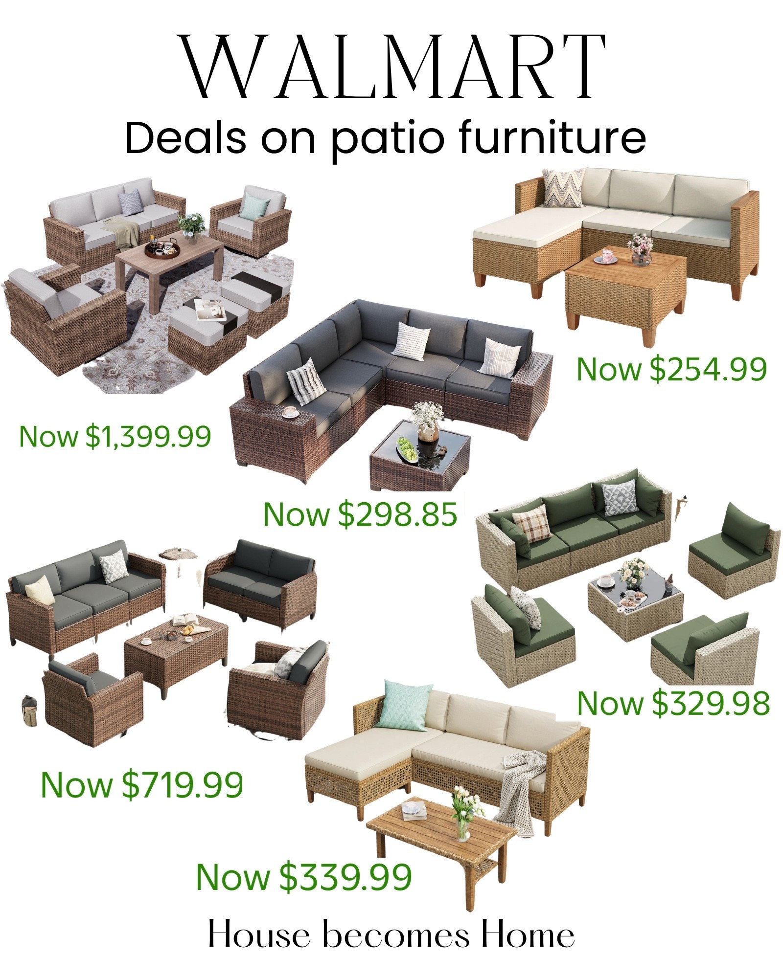 Walmart deals on patio furniture! 

#LTKHome #LTKSaleAlert #LTKSeasonal